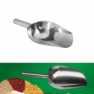 Stainless Steel Ice Cube Flour Scoop Kitchen Bar Tools Buffet Nut Grain Shovel. - Picture 1 of 5
