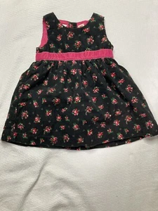 Osh Kosh Bebé Niña Floral Cordoroy Jersey Vestido Talla 9 M - Imagen 1 de 6