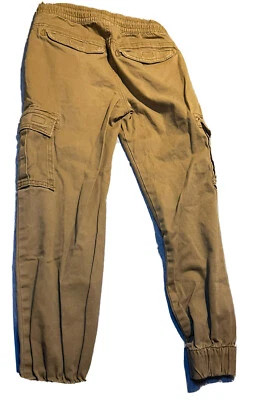 Pantalones cargo Urban Pipeline para niños caqui elástico con cordón talla pequeña Foto 1 de 4
