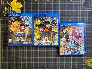 Lot 3 PS Vita One Piece Kaizoku Musou 2 3 Burning Blood Asia Japanese Chinese - Picture 1 of 6