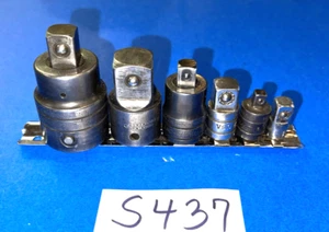 SNAP-ON TOOLS 6 PIECE COMBINATION SQUARE DRIVE ADAPTOR SET 1206GS - Picture 1 of 11