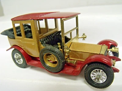 MATCHBOX MODELS OF YESTERYEAR, Y-7, ROLLS ROYCE, RED & GOLD, EXCEL COND, NO BOX - Image 1 of 2