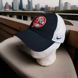 New York Yankees Nike Dri-Fit MLB Heritage 86 Navy & White Mesh Adjustable Hat - Picture 1 of 8