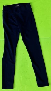 ‘JUSTICE’ Navy Leggings Girls Cropped Pants Size 12 - Picture 1 of 7