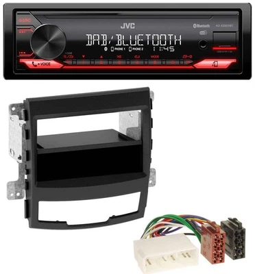 JVC Bluetooth USB DAB MP3 Autoradio für SsangYong Korando CK 2010-2013 - Bild 1 von 4