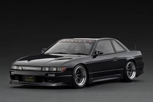 VERTEX (VERTEX T&E Co.,Ltd.) S13 Silvia 1/18 scale Black by Ignition Model - Picture 1 of 4