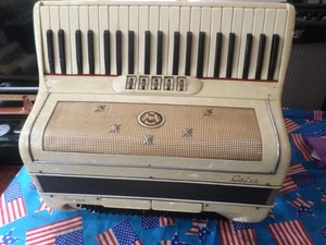 SUPERB MADE IN ITALY CALVI PALMA 120 BASS ACCORDION 4 VOICE MUSETTE !! - Picture 1 of 10