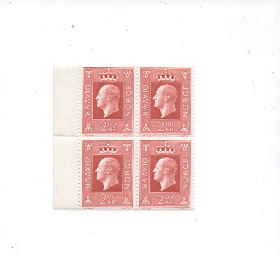 Norway mnh mint never hinged block of 4 Scott 539 - Image 1 of 1