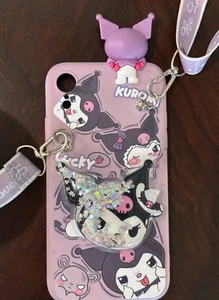 Kuromi iPhone XR Phone Case With Lanyard Kawaii - Photo 1 sur 3