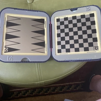 Travel Chess Backgammon Checkers And Cards Set - Image 1 of 4