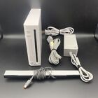 Nintendo Wii RVL-001 Console With Cables. No Controller Or Nunchucks