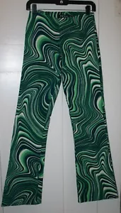 Motel Women's Pants Coban Trouser 70's Ripple Green Size XS - Picture 1 of 6