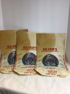 Bolsa mezcladora de comida de maíz Silver Mills Marshall N.C. Lote de 3 - Imagen 1 de 5