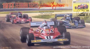 1977 Ferrari Wolf-Cosworth Brabham Alfa Romeo F1 cubierta firmada por Mauro Forghieri - Imagen 1 de 1
