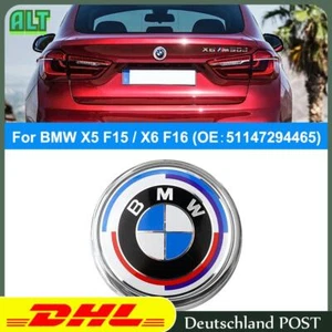 Für BMW X5 F15 X6 F16 Heckklappe 50 Jahre M Emblem Hinten Kofferraum Embleme - Bild 1 von 11