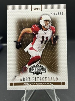 B97 2007 Triple Threads Topps Sepia/639 #63 Larry Fitzgerald Arizona Cardinals￼ - Image 1 of 2