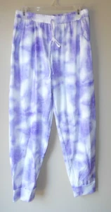 SHEIN Women’s Size L Purple & White Tie Dye Jogging 2 Piece Set - Picture 1 of 6