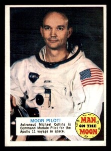 1969 Topps Man on the Moon #53B Moon Pilot! EX/MT