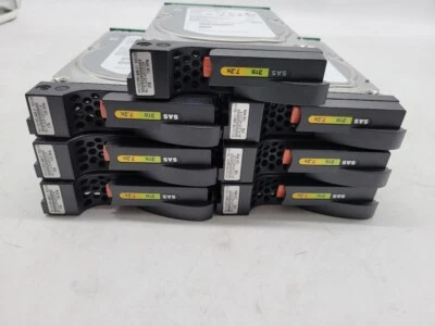 Lot of 7 ST3000NM0023 Seagate 3TB 7.2K SAS 3.5" Hard Drive with cuddy - Image 1 of 4