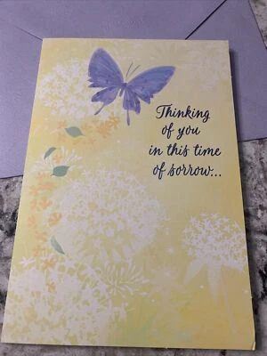 Tarjeta de felicitación religiosa Sympathy Thinking Of You In This Time Of Sorrow de 5,5”x8” Foto 1 de 4