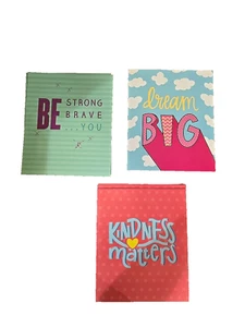 Back 2 School Pocket File Folder Lot; 3 ring binders; Motivational Message; NEW - Picture 1 of 4