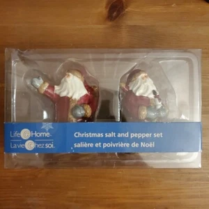 Christmas Life@home Santa Claus Salt & Pepper Set New - Bild 1 von 13