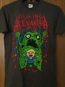Asking Alexandria - Gray Shirt - Graphic Print - M - Bay Island - Picture 1 of 3