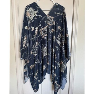 Soft Surroundings Velvet Multiprint SMall / Medium Kimono Cardigan / L1 - Picture 1 of 4
