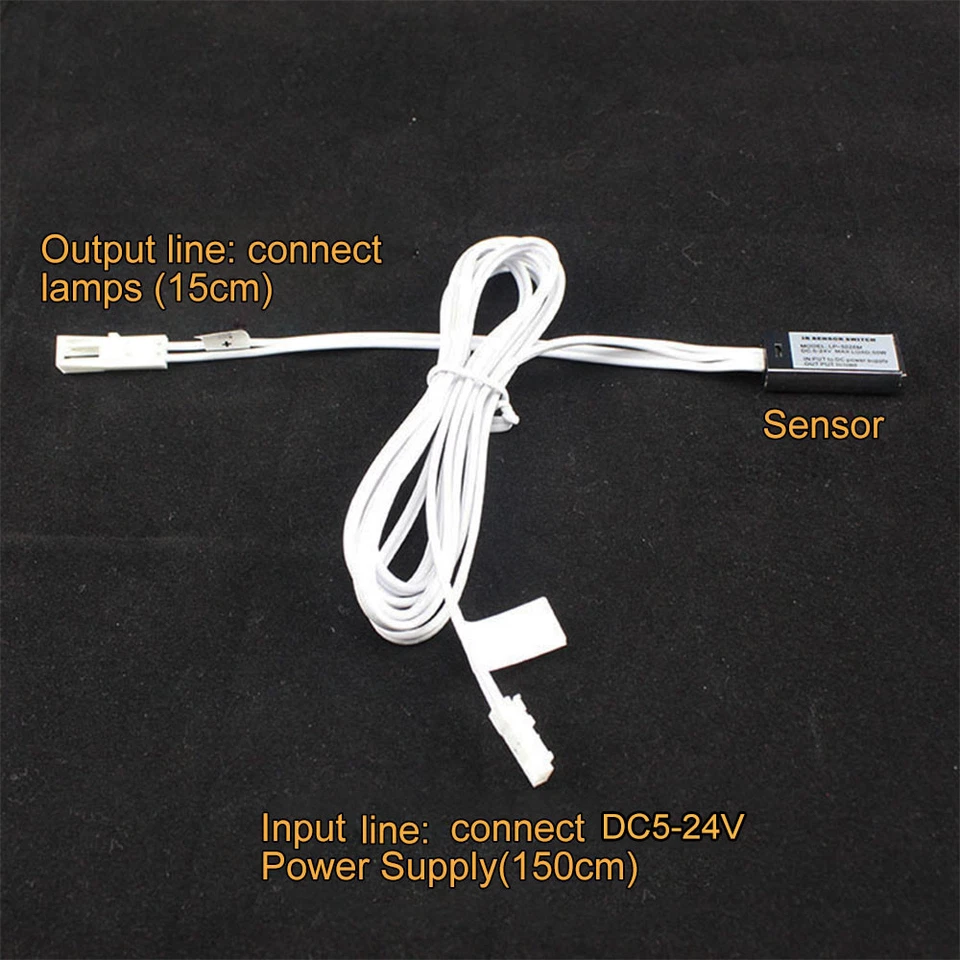 Dimmable Hand Wave Touch Sensor Switch For LED Strip Under Cabinet Light DC5-24V - Image 1 of 4