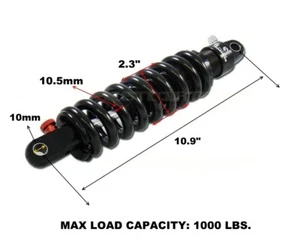 BLEMISHED 10.9" INCH FASTACE FAST ACE REAR RACING SHOCK 1000LBS BDA-01AR/BS-22AR - Picture 1 of 3