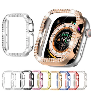 Bling Diamond Schutzhülle Rahmen Hard Cover für Apple Watch Series 10 42/46mm - Bild 1 von 25