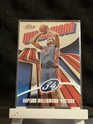 Tarjeta de baloncesto de la NBA Finest Corliss Williamson #45 2003 Detroit Pistons Foto 1 de 2