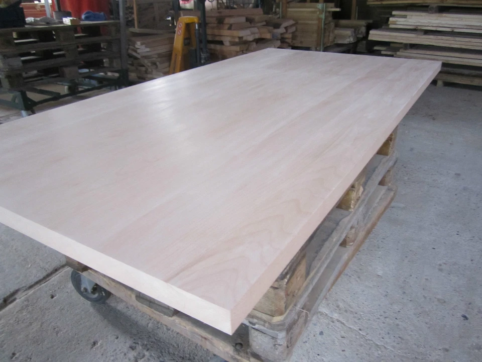 Tischplatte Buche 40x900x1900mm Leimholzplatte Massivholz Platte gehobelt TOP !