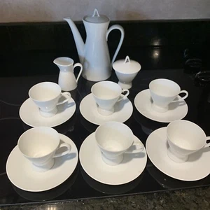 Vtg Rosenthal Studio Line MCM Demitasse Teapot Cups / Saucers Cream/ Sugar Euc - Picture 1 of 14