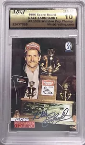 1996 Score Board NASCAR Dale Earnhardt #2 1986 Winston Cup Champ MGS Gem Mint 10 - Picture 1 of 2