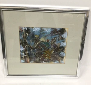Mulenga Chafilwa Original Painting Untitled Woman with Child Signed Framed - Picture 1 of 7