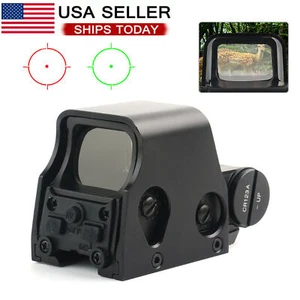 Red Green Dot Reflex Sight Scope 553 Series Tactical Holographic Optic 20mm Rail - Picture 1 of 15