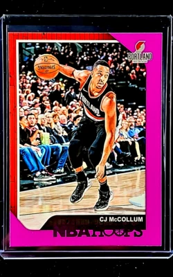 2018 2018-19 Panini NBA Hoops Purple #178 CJ McCollum Portland Trail Blazers - Image 1 of 2