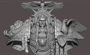 warhammer lord bust 40 000 compatible emperor height 12 cm - Picture 1 of 1