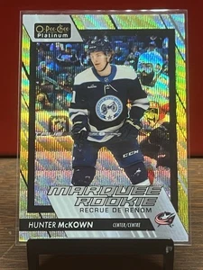 2023-24 O-Pee-Chee Platinum Hunter McKown Rookie Neon Yellow Surge Columbus🏒🏒 - Picture 1 of 2