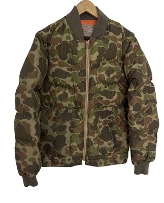 VTG Camel Men’s Goose Down Camo Puffer Hunting Jacket Vest Removable Size L - Image 1 of 4
