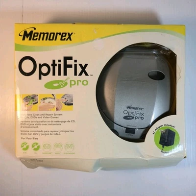 Memorex OptiFix Pro Clean Repair Kit Videogames, CDs & DVDs Cleaning System USED - Image 1 of 4