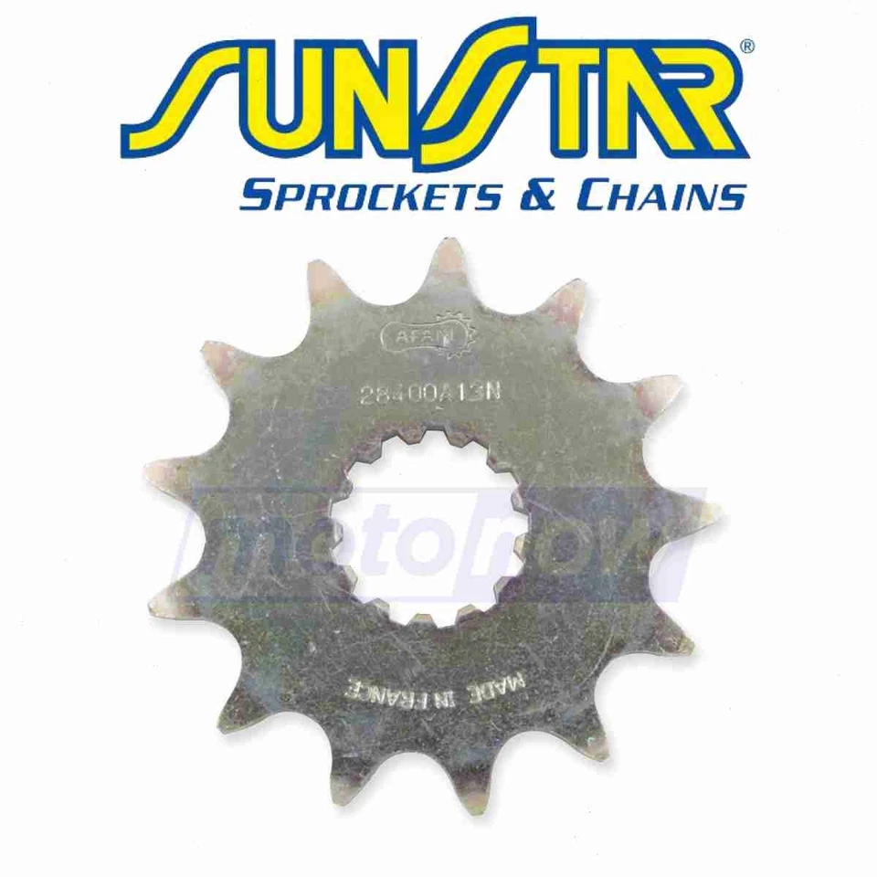 Sunstar Steel Front Sprocket for 1975-1979 Kawasaki KD125 - Drive Sprockets fc Foto 1 de 4
