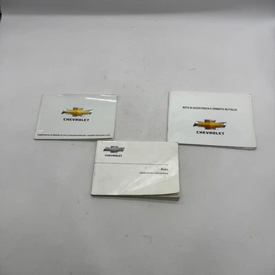 LIBRETTO USO E MANUTENZIONE CHEVROLET AVEO 2012 TALIANO ORIGINALE UM-427 - Immagine 1 di 4