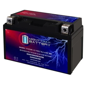 Mighty Max YTZ10S 12V 8.6AH Battery Replaces Honda VT600 Shadow CBF1000F CB1000R - Picture 1 of 6