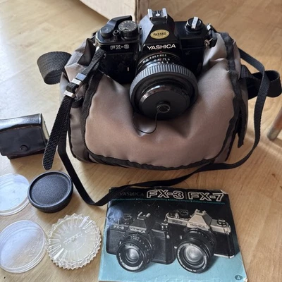 Yashica FX-3 Super 2000 Film Camera ML 50mm F/1.9 C/Y Lens /Japan Case/extras - Image 1 of 4