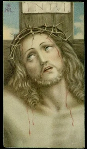 santino - Heilige Karte Aufl. AR Nr.5632 JESUS GEKREUZIGT - Bild 1 von 1