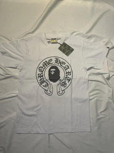 Bape X Chrome Hearts Tee Size Medium, White, New - Picture 1 of 4