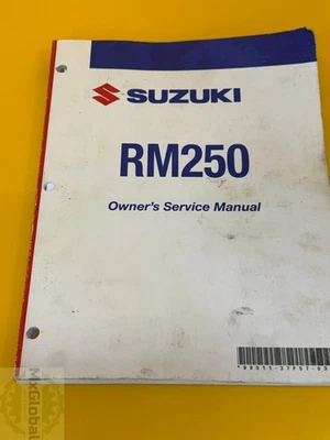 Manual de reparación de servicio de fábrica Suzuki RM250 OEM 99011-37F57-03A envío gratuito Foto 1 de 4