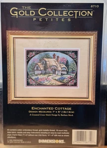 The Gold Collection Petites “Enchanted Cottage” #6710 Counted Cross Stitch Kit - Picture 1 of 3